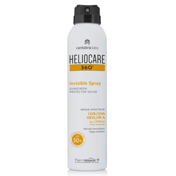Heliocare 360 Invisible Spray Spf 50+ Sunblock | واقي شمس هيليوكير بخاخ للجسم