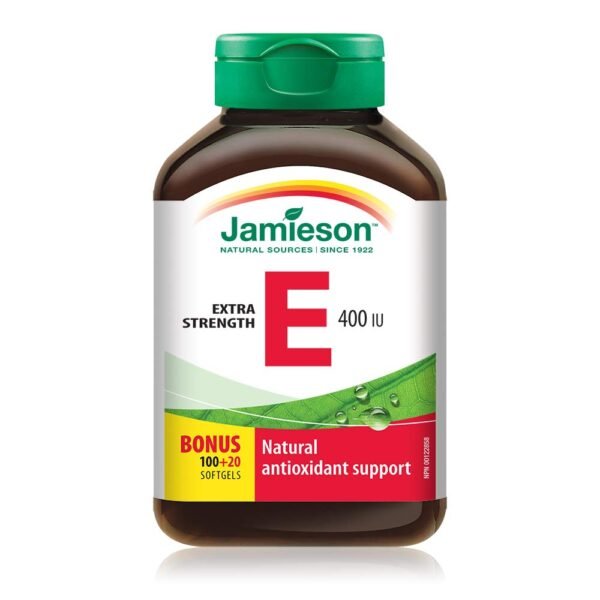Jamieson Vitamin E 400 Iu 100 +20 Soft Gels