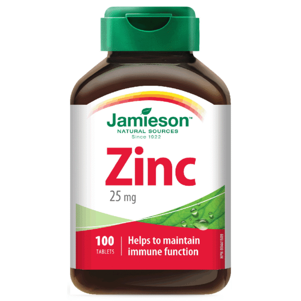 Jamieson Zinc 25 Mg 100 Tablets