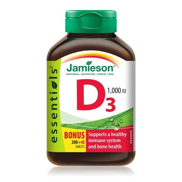 Jamieson D3 1000Iu 25 Mcg 200 +40 Tablets