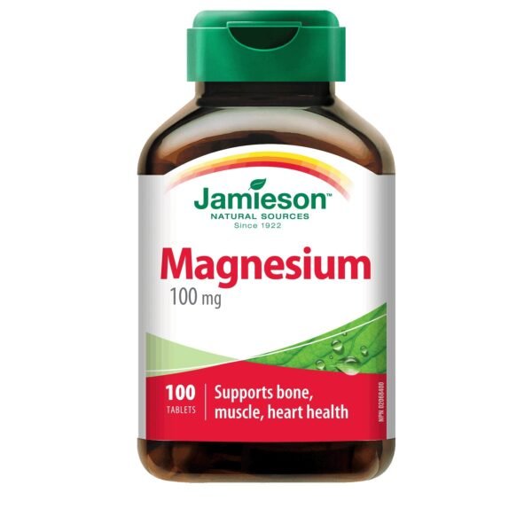 Jamieson Magnesium 100 Mg 100 Tablets