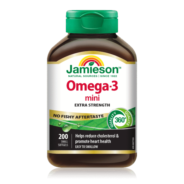 Jamieson Omega-3 Mini 90 Softgels No Fishy Aftertaste