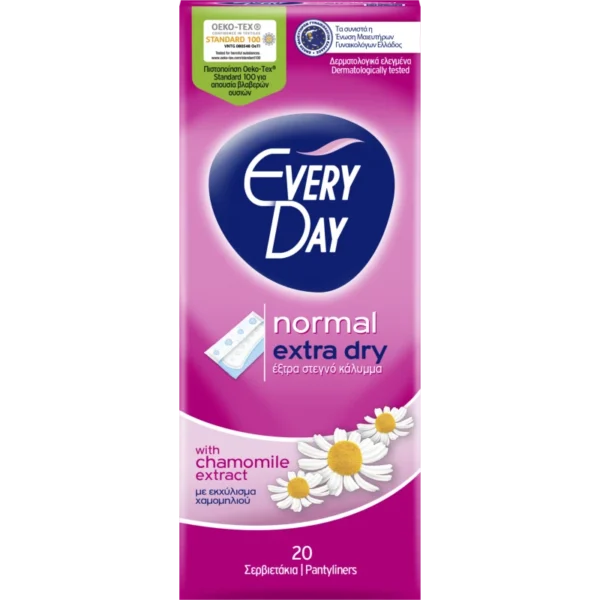EveryDay Extra Dry Pads Normal, 20 pads