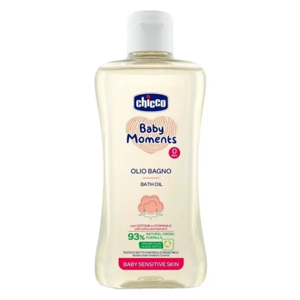 Chicco Baby Moments Bath Oil For Sensitive Skin, 200 Ml