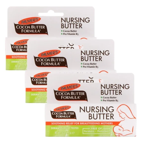 زبدة مخصصة للرضاعة الطبيعية, لتخفيف آلام الحلمة بشكل انبوب 30 جرام * 3 قطع من بالمرز