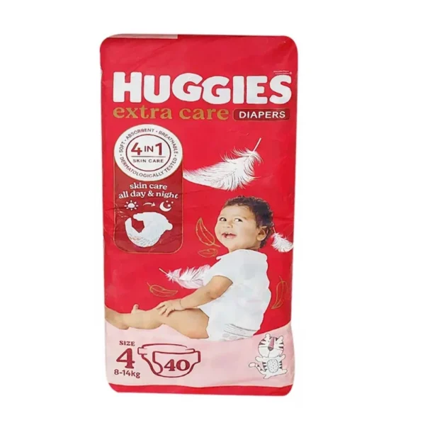 Huggies Diapers Jumbo Size 4, 8-14 Kg, 40 Diapers