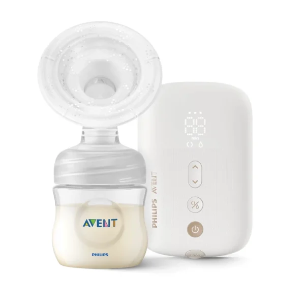 Philips Avent Single Electric Breast Pump, Portable with Rechargeable Battery, Natural Motion Technology & Timer Display