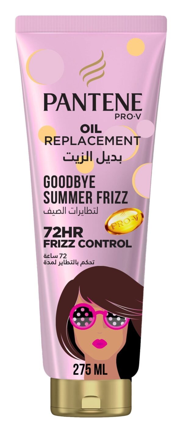 Pantene Pro-V Goodbye Summer Frizz Leave-in Oil Replacement with 72H Frizz Control, 275ml