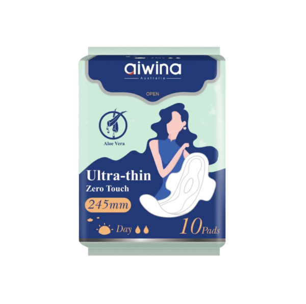 Aiwina Thin Sanitary Pads 245 mm, Pack of 10