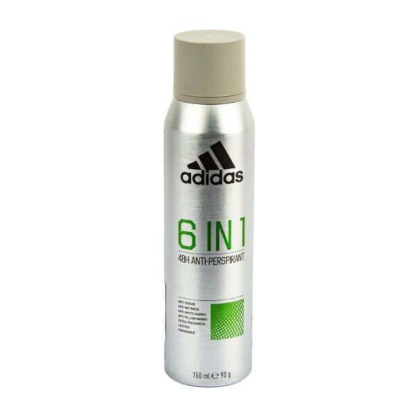 Adidas 48h Antiperspirant 6-In-1 Deodorant Spray for Men, 150ml