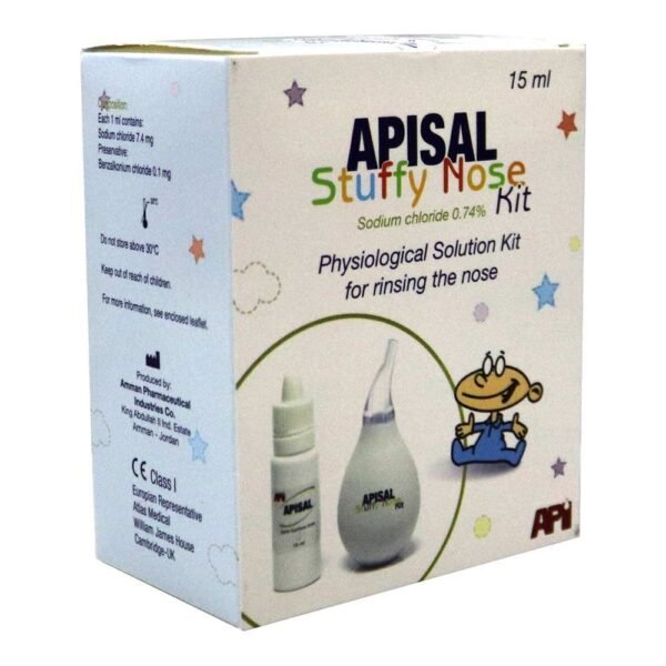 Apisal Stuffy Nose Kit Sodium Chloride 15ml