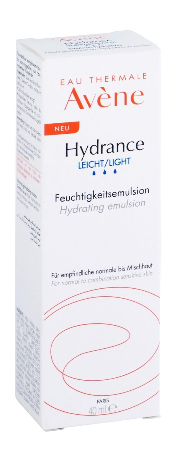Avène Hydrance Light Hydrating Face Emulsion for Normal to Combination Skin, 40ml