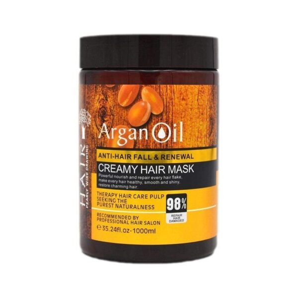 Argan Oil Anti Hair Fall & Renewal Creamy Hair Mask, 1000ml
