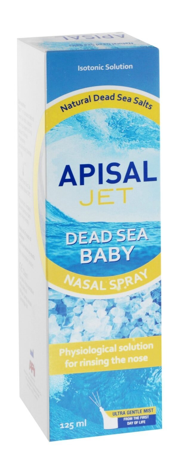 Apisal Jet Dead Sea Salt Nasal Spray for Babies, 125ml
