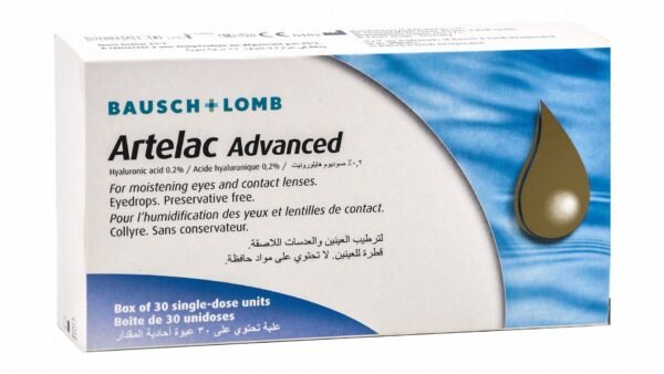 Artelac Sterile Moistening Eye Drops with Hyaluronic Acid, 30x0.5ml