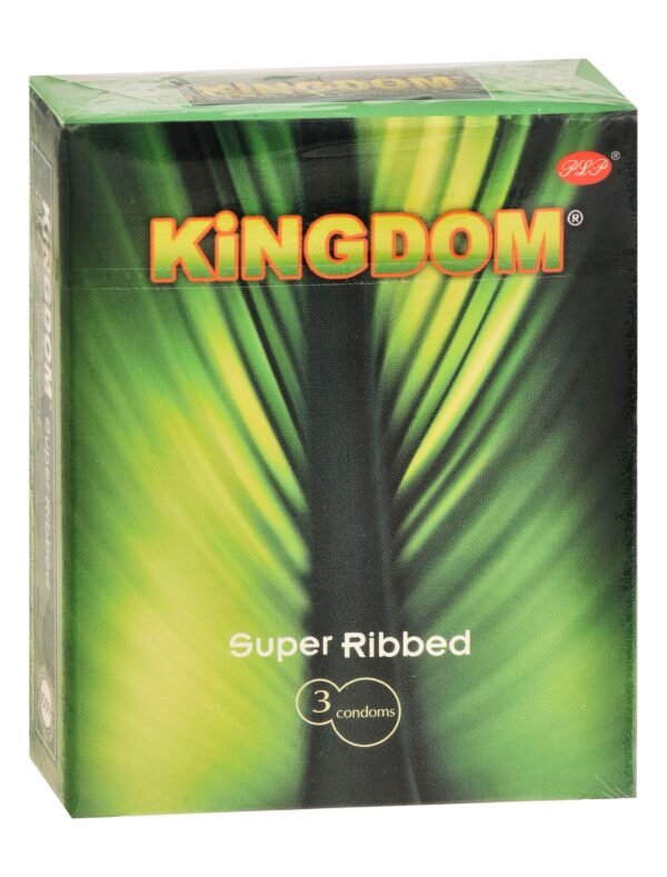 Kingdom Super Ribbed Condoms, 3 Pieces