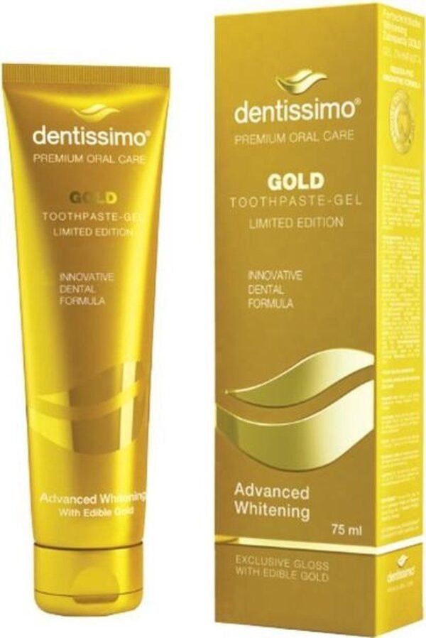 Dentissimo Advanced Whitening Gold Mouthwash, 250ml