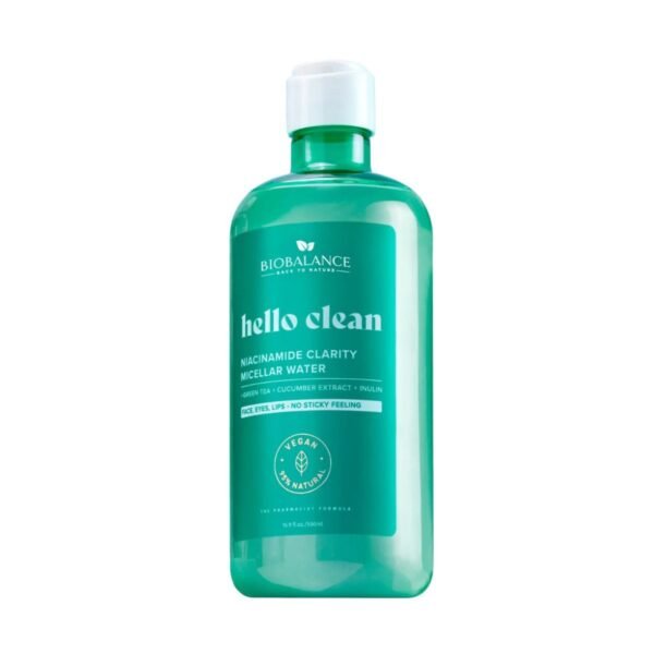 Biobalance Hello Clean Niacinamide Clarity Micellar Water, 500 ml