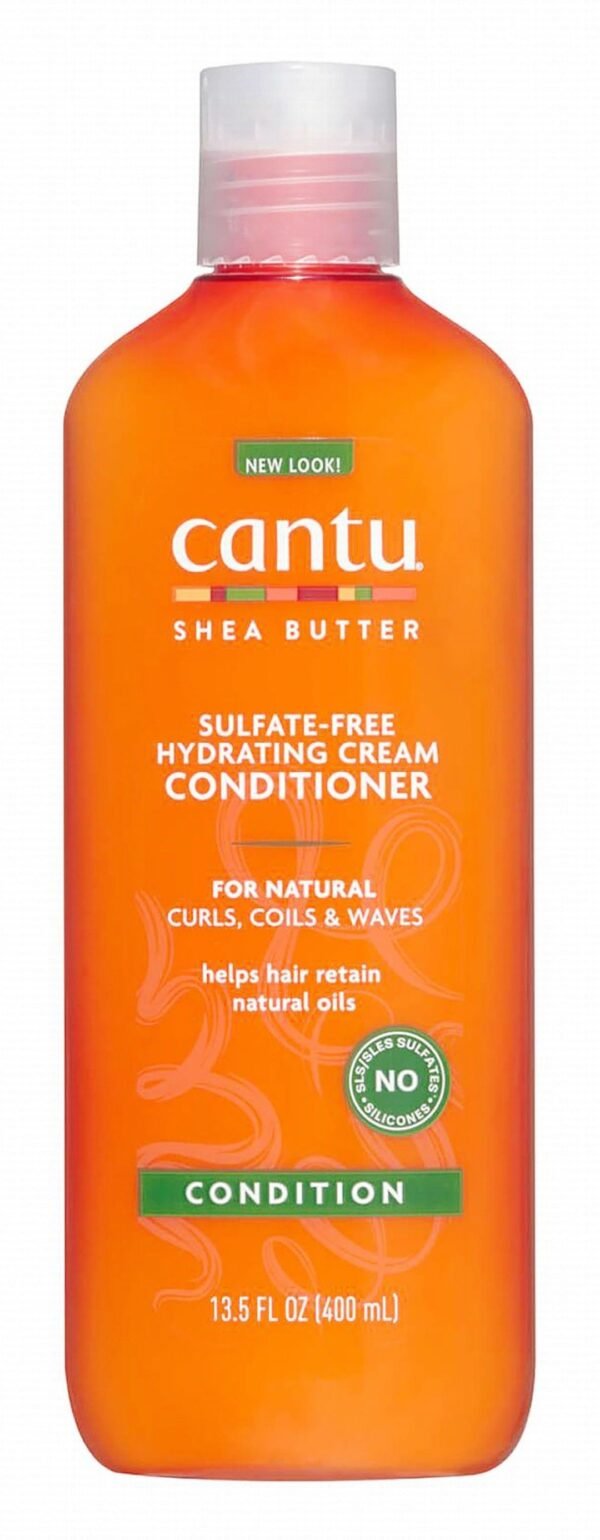 Cantu Hydrating Cream Conditioner with Shea Butter for Natural, Curly & Wavy Hair, 400ml