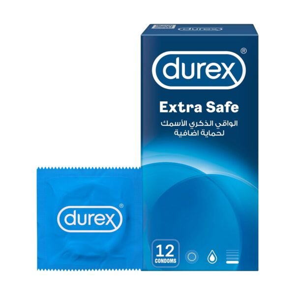 Durex Extra Safe Condoms for Men, 12 Pieces