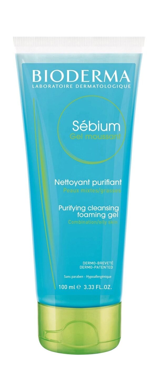 Bioderma Sebium Hypoallergenic Purifying & Cleansing Face Foaming Gel for Combination & Oily Skin, 100ml