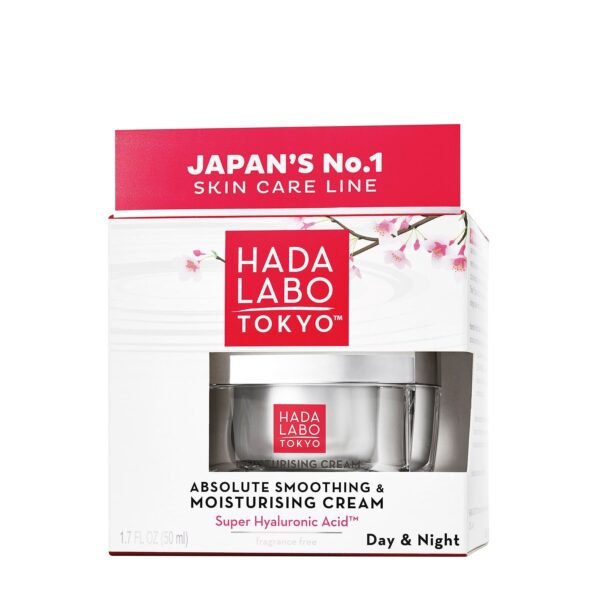 Hada Labo Tokyo Absolute Smoothing & Moisturising Cream for Day & Night, 50ml