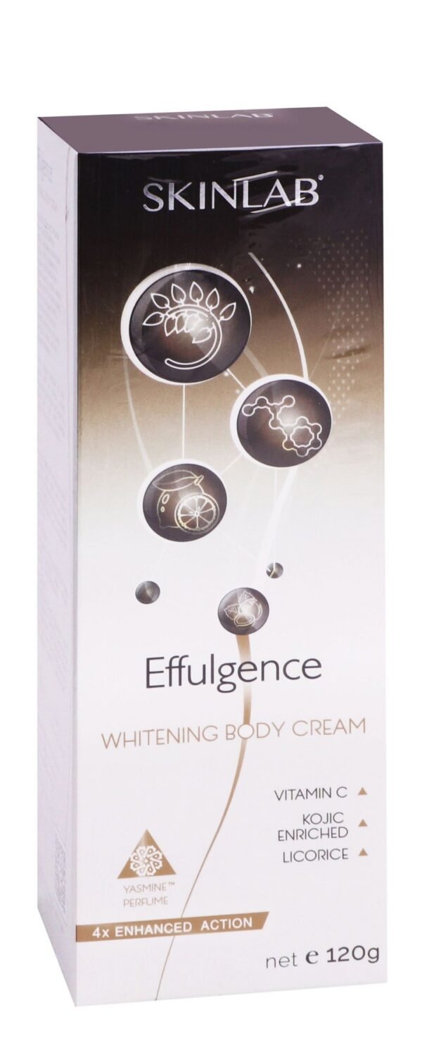 Skinlab Effulgence Whitening Body Cream with Vitamin C, Kojic & Licorice, 120g