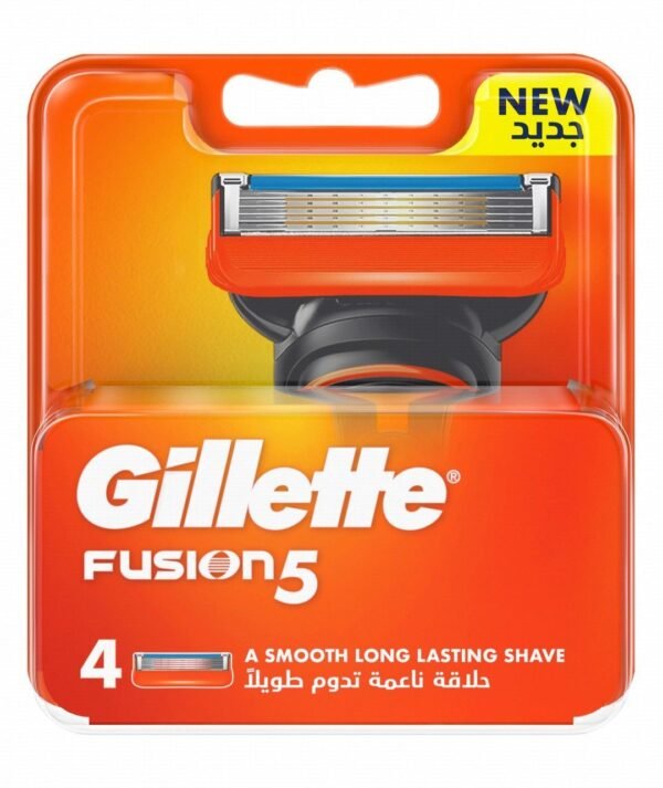 Gillette Fusion 5 Blade Razor Refills, 4 Pieces