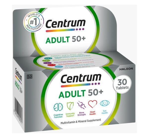 Centrum Adult 50+ Multivitamin Tablets, 30 Count