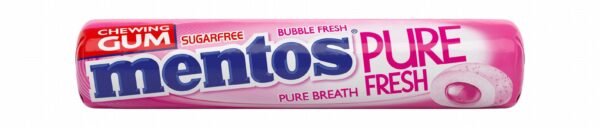 Mentos Pure Fresh Sugar Free Chewing Gum Bubblefresh Flavour, 9 Pieces