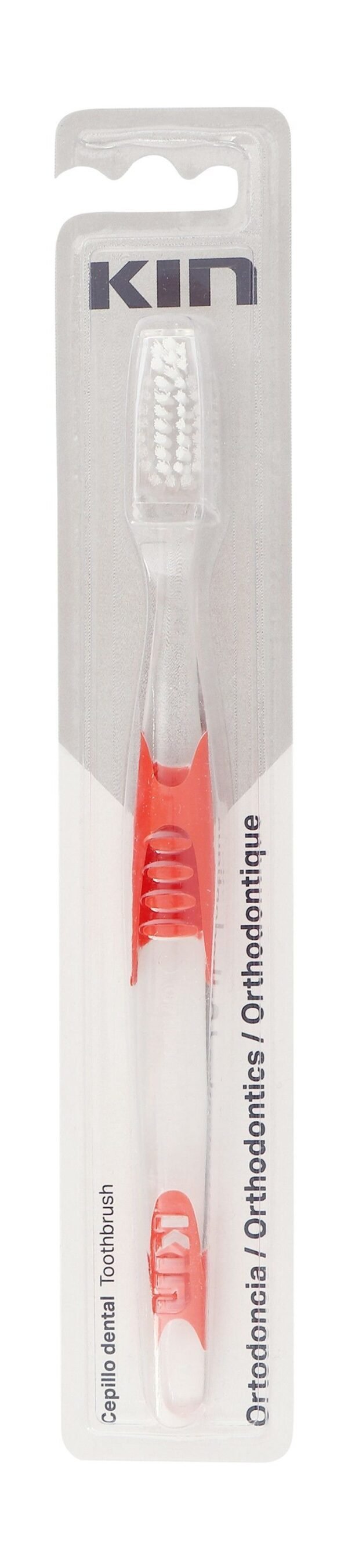 Kin Red Orthodontic Toothbrush, 1 Piece