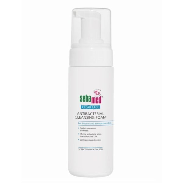 Sebamed Clear Face Antibacterial Clenasing Foam, 150ml