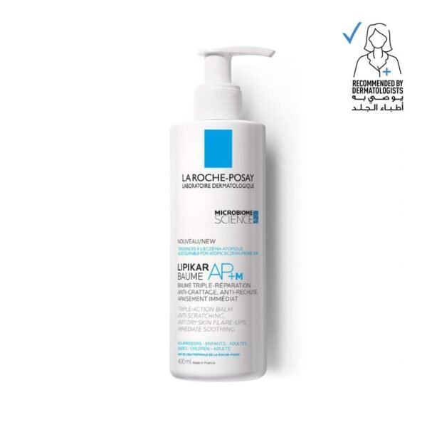 La Roche-Posay Lipikar Baume Ap+M Moisturizing for Dry and Eczema-Prone Skin, 400ml