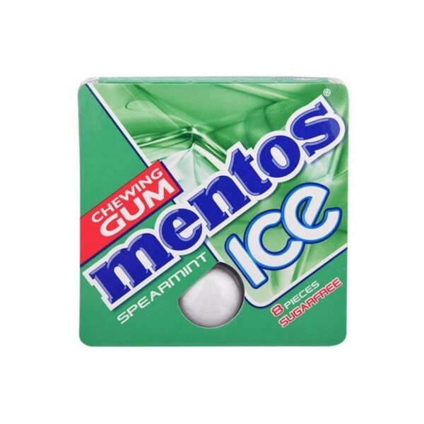 Mentos Chewing Gum Ice Spear Mint Sugar Free, 8pcs