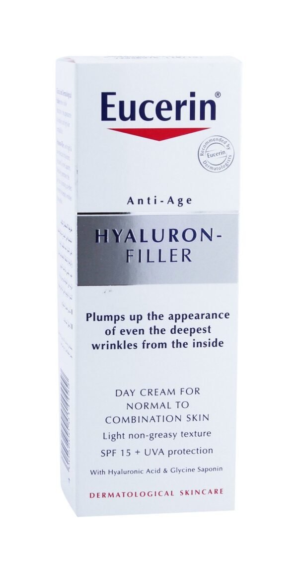 Eucerin Anti Age Hyaluron Filler Facial Day Cream for Normal to Combination Skins SPF15, 50ml