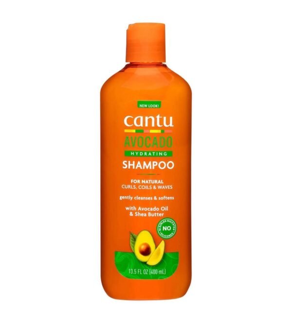 Cantu Hydrating Shampoo with Avocado Oil & Shea Butter for Dry & Brittle Hair, 400ml