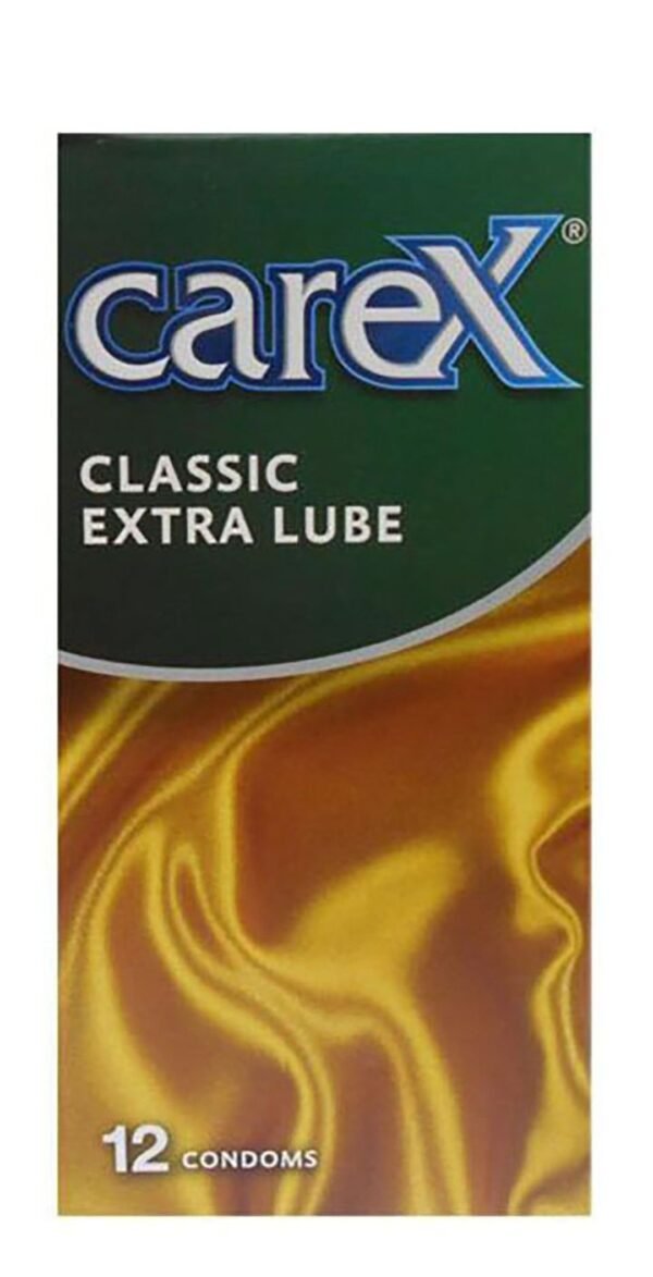 Carex Classic Extra Lube Condoms, 12 Pieces