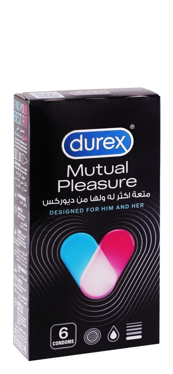 Durex Mutual Pleasure Condoms, 6 Pieces