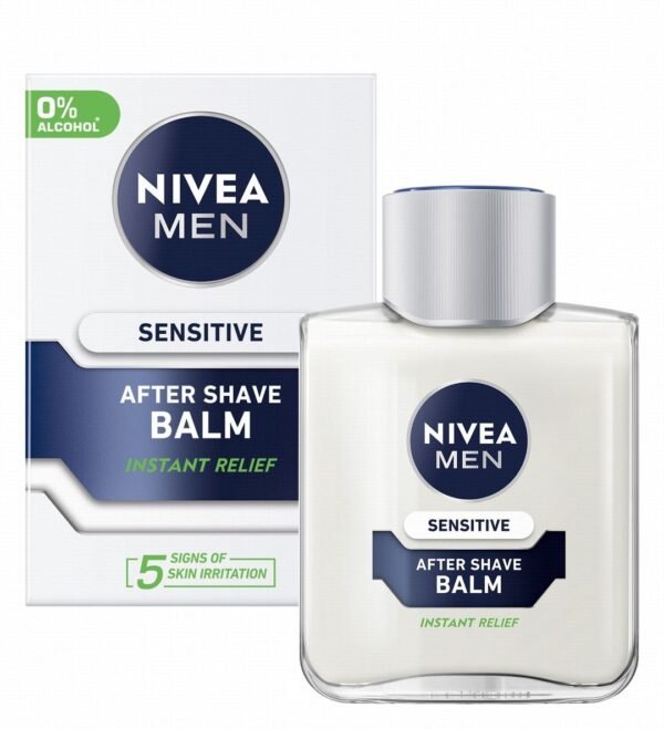NIVEA Men Aftershave Balm with Chamomile & Hamamelis for Sensitive Skin, 100ml