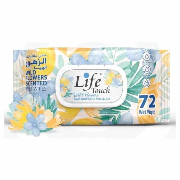 Life Wet Wipes Wild Flower 72 Pieces
