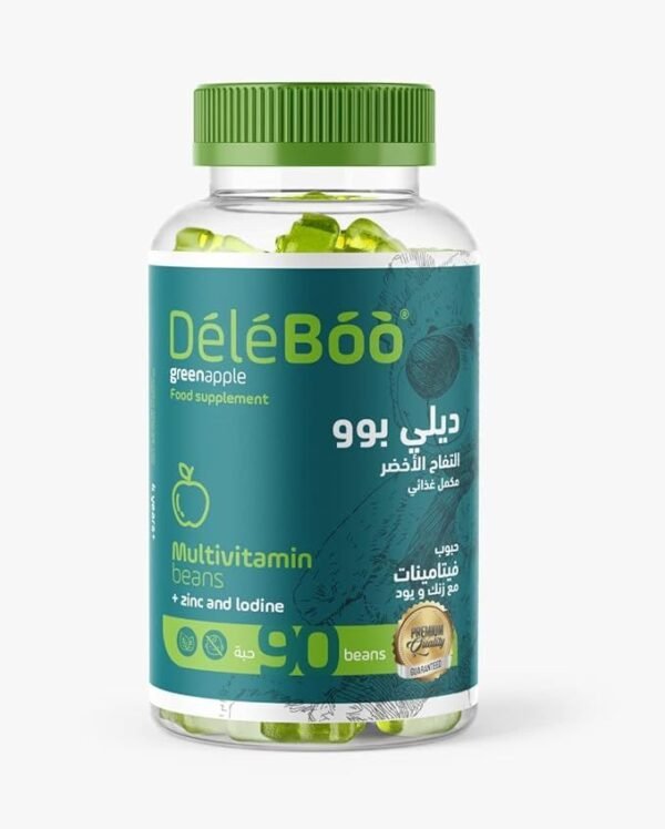 Deleboo Multivitamin + Zinc & Iodine Green Apple 90 Beans