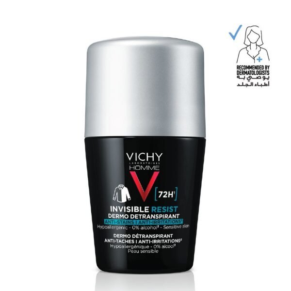 Vichy 72 Hours Invisible Resist Deodorant for Men, 50ml