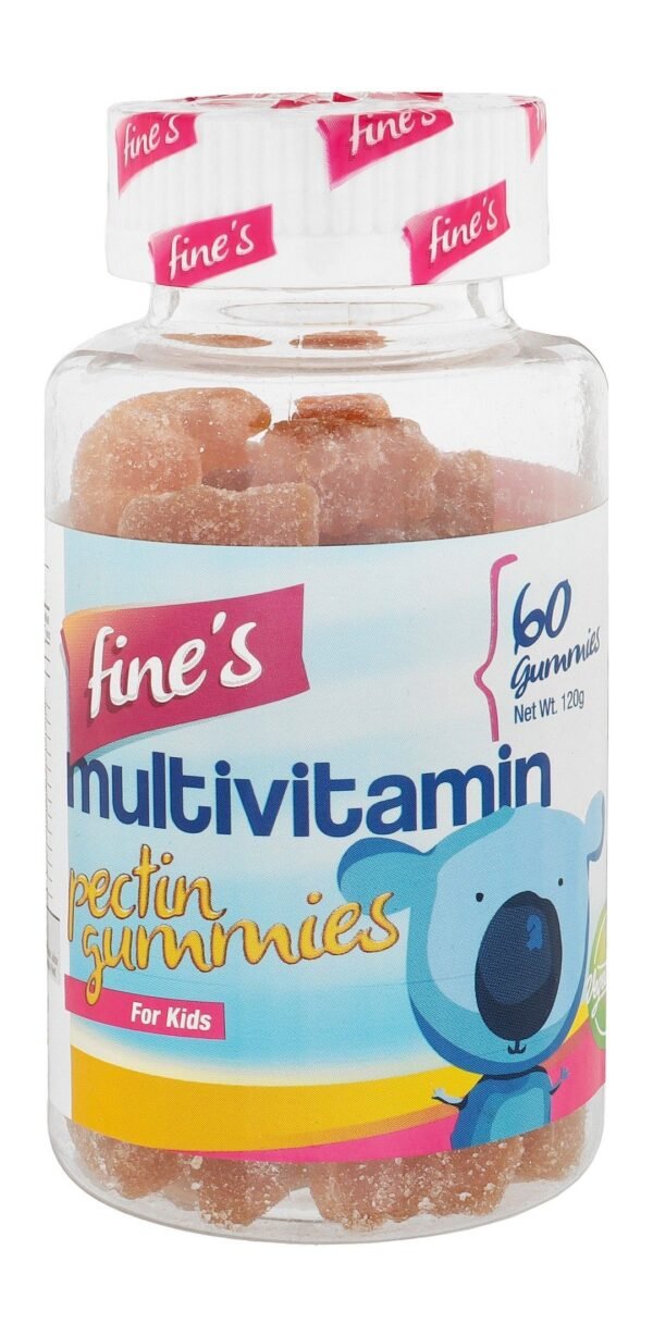 Fine's Multivitamin Pectin Gummy Supplements for Kids (3+ Years), 60 Pieces