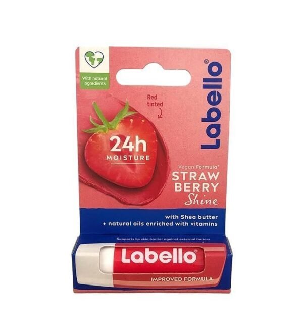 Labello Strawberry Shine Lip Balm, 4.8g