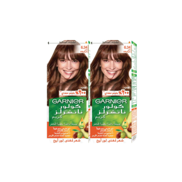 Garnier Color Naturals Permanent Hair Color - 6.34 Chocolate, 2 Pieces