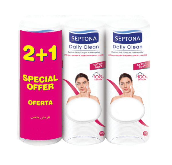 Septona Cotton Pads 80 pcs 2+1