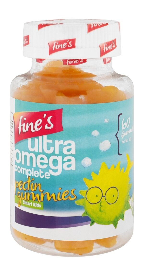 Fine's Smart Kids Ultra Omega Complete Pectin Gummy Supplements (3+ Years), 60 Pieces