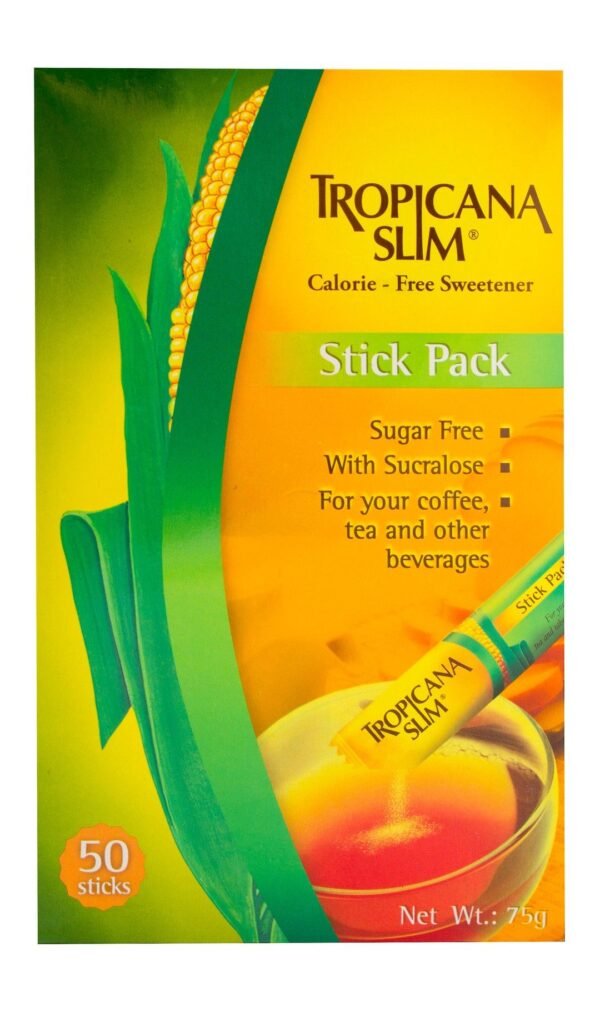 Tropicana Sweetener Slim Zero Calorie, 50 Sticks