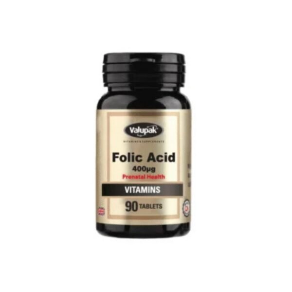 Valupak Folic Acid, 400Mcg Tab