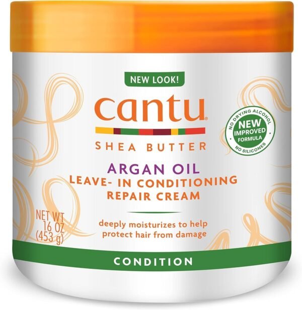 Cantu Argan Oil Leave In Conditioning Repair Cream, 453g